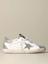 GOLDEN GOOSE SUPERSTAR CLASSIC SNEAKERS IN LEATHER AND GLITTER,11443041
