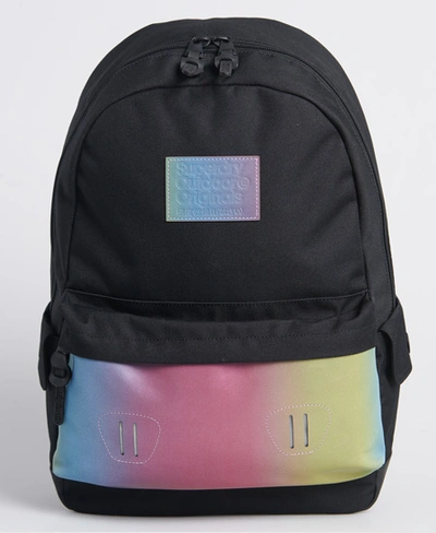 Superdry Reflective Ombre Montana Backpack In Black