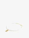 HERMINA ATHENS HERMINA TAG YELLOW GOLD-PLATED STERLING SILVER AND PEARL BRACELET,R03633266