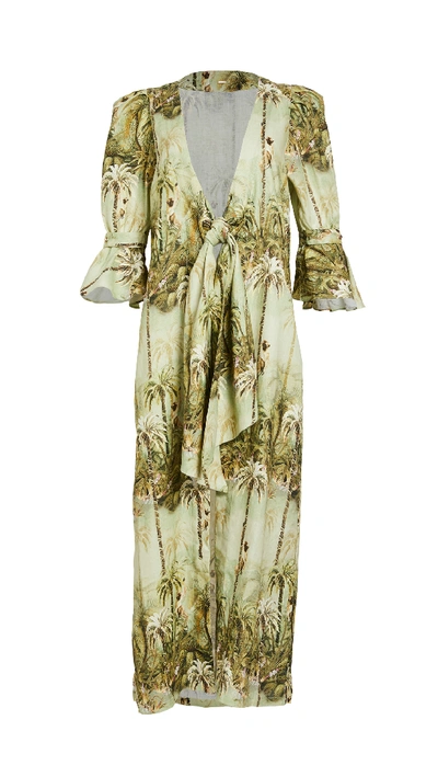 chinese dress ladies Juan De Dios Agua Alta Dress In Amazonas Print