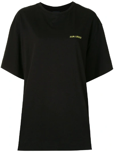 Juunj Rear Module T-shirt In Black