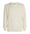 JOHNSTONS OF ELGIN CASHMERE CABLE-KNIT SWEATER,15630841