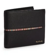 PAUL SMITH SIGNATURE STRIPE LEATHER BIFOLD WALLET,15630842