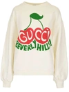 GUCCI GUCCI BEVERLY HILLS CHERRY PRINT SWEATSHIRT