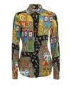 MOSCHINO MOSCHINO PRINTED CREPE SHIRT