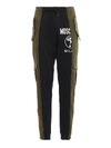 MOSCHINO MOSCHINO TWO TONE PATCHWORK JOGGERS