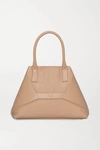AKRIS AICON SMALL EMBOSSED TEXTURED-LEATHER TOTE