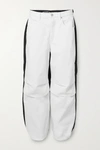 ALEXANDER WANG PACK MIX PANELED DENIM AND SHELL PANTS