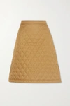 BURBERRY QUILTED SHELL SKIRT