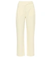 Blazé Milano Resolute High-rise Wool Straight-leg Trousers In Neutrals