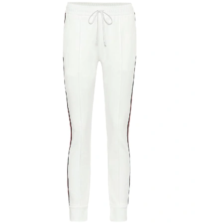 Gucci Piqué-jersey Sweatpants In White