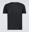 Tom Ford Mens Black Crewneck Jersey T-shirt 40
