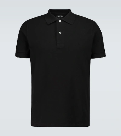 TOM FORD SHORT-SLEEVED COTTON POLO SHIRT,P00487027