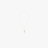 Suzanne Kalan 18kt Rose Gold Diamond Tag Necklace In Metallic