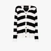 THE MARC JACOBS THE GRUNGE STRIPED WOOL CARDIGAN,N600007311215491970