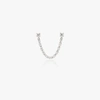Anita Ko 18k Yellow Gold Double Piercing Loop Diamond Earring In Metallic