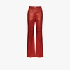 GUCCI FLARED LEATHER TROUSERS