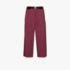 SACAI OXFORD LOOSE FIT CROPPED TROUSERS,2002325M15466967