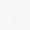 Mateo 14k Yellow Gold Crystal Frame L Initial Necklace In Gold