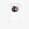 Opening Ceremony Graphic Print Cotton Sweatshirt In White