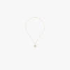 MATEO 14K YELLOW GOLD CRYSTAL FRAME A INITIAL NECKLACE,FCN09A14441597