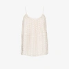 CHLOÉ NEUTRALS EMBROIDERED LACE CAMISOLE TOP,C20AHT2546215253070