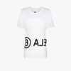 Mm6 Maison Margiela Reversed Logo Cotton T-shirt In White