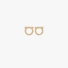 Ferragamo Gancini Stud Earrings In Gold
