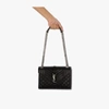 Saint Laurent Small Envelope Calfskin Leather Shoulder Bag In Black