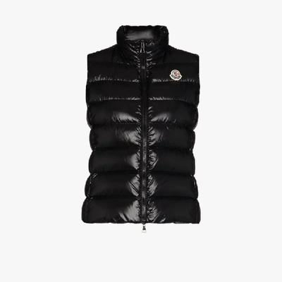 Moncler Ghany Quilted Puffer Gilet In Black