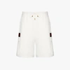 GUCCI WEB STRIPE COTTON TRACK SHORTS