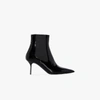 TOM FORD BLACK 75 PATENT LEATHER ANKLE BOOTS,W2525TLCL10015399558