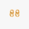 ALIGHIERI GOLD-PLATED THE FRACTURED LINK EARRINGS