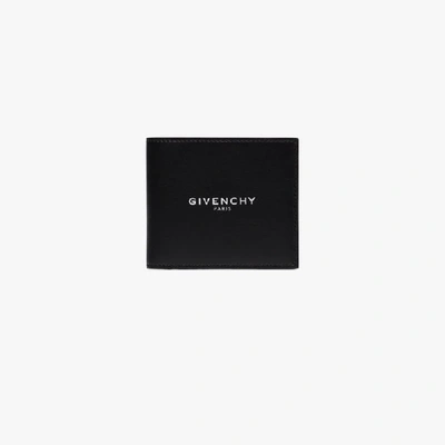 Givenchy Logo皮革钱包 In Black