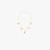 APPLES & FIGS GOLD-PLATED CROWN SHELLS TREASURE NECKLACE,SS20neCViCeBrOKenShell15350669