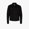 Givenchy Black Denim Logo Jacket In Black