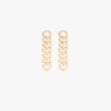 SASKIA DIEZ GOLD-PLATED GRAND CHAIN EARRINGS,0340401000011115426158