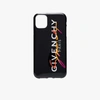 Givenchy Black Multicolor Logo Iphone 11 Case In Black