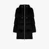 HERNO FAUX FUR HOODED LONG PUFFER JACKET