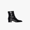 AEYDE AMELIA 35 MOCK CROC ANKLE BOOTS,AMELIACROC15309101