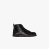 Christian Louboutin Louis Spikes Riveted Casual Sports Shoes In Black