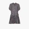 SEE BY CHLOÉ STRIPED GATHERED COTTON DRESS,CHS20ARO3303415171865