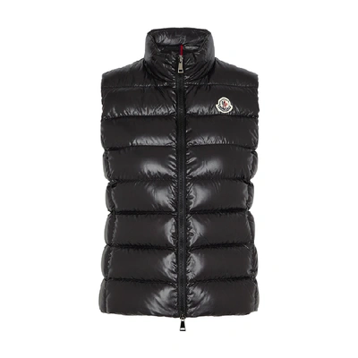 Moncler Ghany High-neck Quilted Down Gilet In Black