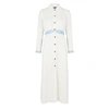 ANNA OCTOBER ALEXANDRA WHITE BELTED SHIRT DRESS,3249778