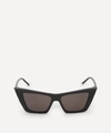Saint Laurent Pointed Cat-eye Acetate Sunglasses In Black
