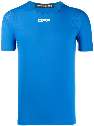 Off-white Arrows-print Performance T-shirt In Blue