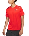 Nike Dri-fit Miler Men's Short-sleeve Running Top In Red