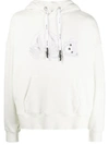 PALM ANGELS PALM ANGELS ICE BEAR HOODED SWEATSHIRT