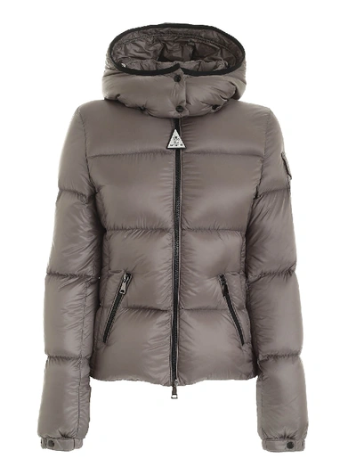 Moncler Fourmi Grey Down Jacket Featuring Hood