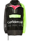 Marcelo Burlon County Of Milan Intel Lettering Windbreaker In Black